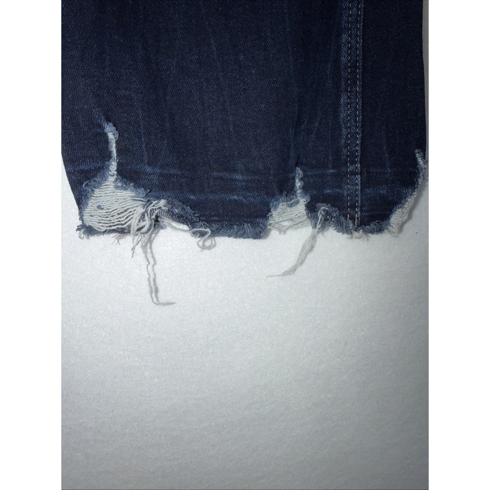 Kancan High Rise Raw Hemmed Flare Leg Distressed Denim Jeans 144635 Size 12 - Picture 6 of 12